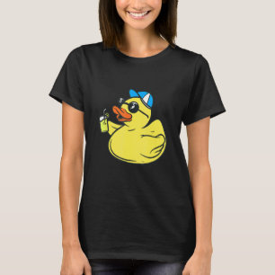 かわいいゴムダッキー(アヒルちゃん)サングラス – 夏パーティーダックT Tシャツ
