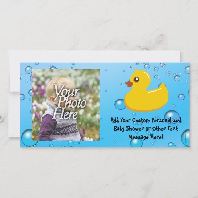 かわいいゴムダッキー（アヒルちゃん）/ブルーバブル (正面)