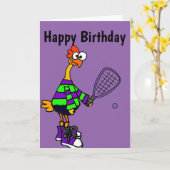 かわいいゴムチキン遊のラケットボール漫画 カード (黄色い花)