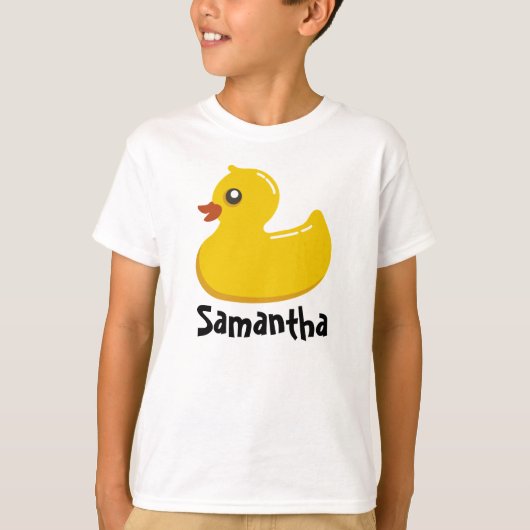 かわいいゴム製アヒルちゃんか青い泡 Tシャツ (正面)