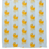 かわいいゴム製アヒル シャワーカーテン (正面)