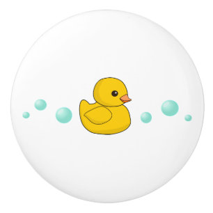 かわいいゴム製アヒル/duckie/アヒルちゃん セラミックノブ