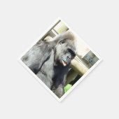 かわいいゴリラ スタンダードカクテルナプキン (角)