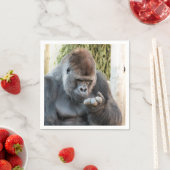 かわいいゴリラ スタンダードカクテルナプキン (インサイチュ)