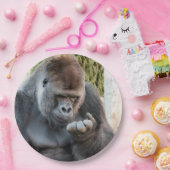 かわいいゴリラ ペーパープレート (パーティー)