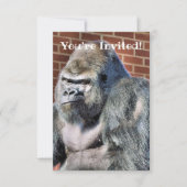 かわいいゴリラ 案内状 (正面)