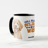 かわいいゴルデンドール私の尻尾を泣かせる マグカップ (正面左)