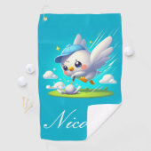 かわいいゴルフのバーディー ゴルフタオル (インサイチュ)