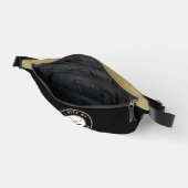 かわいいゴルファーおもしろいユーモアゴルフクラブスポーツブラック金ゴールド ファニーパック (見開き)