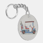 かわいいゴルフカート キーホルダー (正面左)