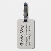 かわいいゴルフカート ラゲッジタグ (裏面縦)