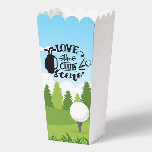 かわいいゴルフクラブシーンパーティー フェイバーボックス (正面)