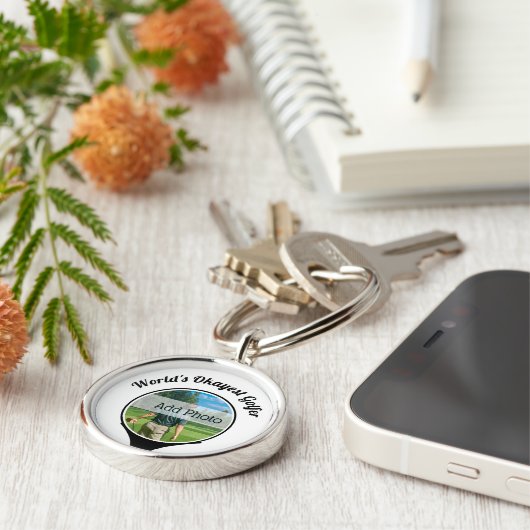 かわいいゴルフプレイヤー写真ワールド・オケエ・ゴルファー キーホルダー (側面)