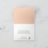 かわいいゴルフボールウェディングシャワーありがとう サンキューカード (内部)