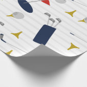 かわいいゴルフラッピング紙 ラッピングペーパー (角)