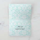 かわいいゴルフ;ダマスクパターン カード (内部)