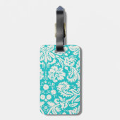 かわいいゴルフ;ダマスクパターン ラゲッジタグ (裏面縦)