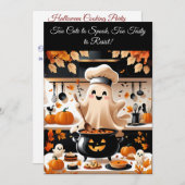 かわいいゴーストの料理への招待　―　ブーティフル・フィースト 招待状 (正面/裏面)