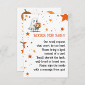 かわいいゴーストウォーターの色ハロウィンブックfor赤ちゃん エンクロージャーカード (正面/裏面)