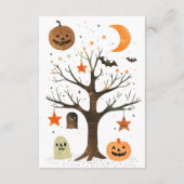 かわいいゴーストウォーターの色ハロウィンブックfor赤ちゃん エンクロージャーカード (裏面)