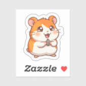 かわいいゴールデンハムスター ステッカー シール (シート)