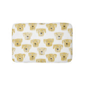 かわいいゴールデンラブラドールレトリエバードッグパターン バスマット (正面)