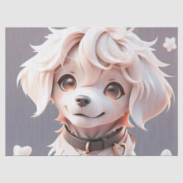 かわいいゴールデンレトリエバーパピー誕生日ギフトラップ 薄葉紙