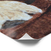 かわいいゴールデンレトリバーの子犬のポートレートアート ポスター (コーナー)