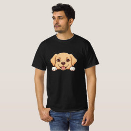 かわいいゴールデンレトリバーの子犬愛好家ギフト かわいいペット  Tシャツ