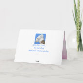 かわいいゴールデンレトリバーの子犬　母の日 カード (裏面)