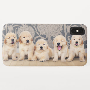 かわいいゴールデンレトリバーの子犬 iPhone XS MAXケース