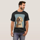 かわいいゴールデンレトリバーの顔 Tシャツ (正面フル)