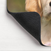 かわいいゴールデンレトリバードッグパピーポートレート マウスパッド (コーナー)