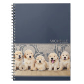 かわいいゴールデンレトリバーパピードッグ ノートブック (正面)