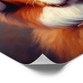 かわいいゴールデンレトリバー犬のポスター ポスター (角)