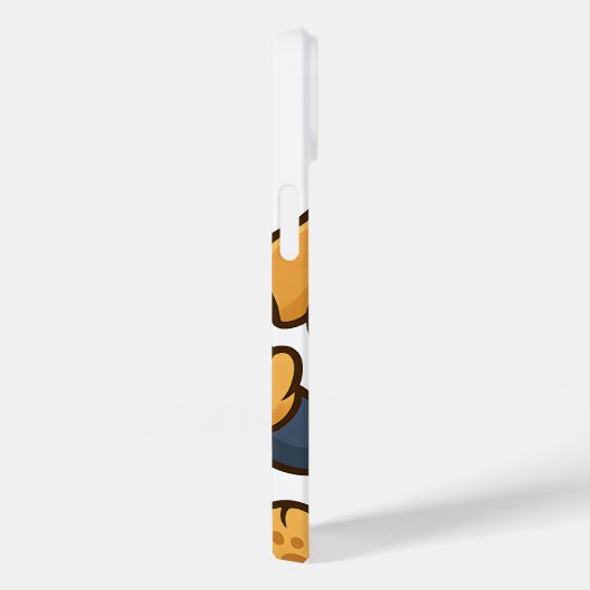 かわいいゴールデンレトリバー警察の電話ケースすべてのデバイス Case-Mate iPhoneケース (裏面 / 右)