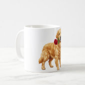 かわいいゴールデンレトリバー コーヒーマグカップ (正面左)