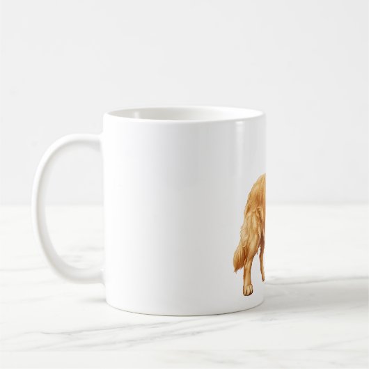 かわいいゴールデンレトリバー コーヒーマグカップ (左)