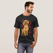かわいいゴールデンレトリバー Tシャツ (正面フル)