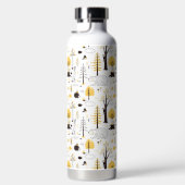 かわいいゴールデン・ウッズのシーンパターン ウォーターボトル (右面)