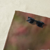 かわいいゴールデン・リトリーバー犬の子犬の顔動物の写真 ビーチタオル (インサイチュ)