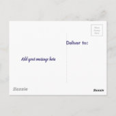 かわいいゴールドパウの挨拶 ポストカード (裏面)