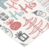 かわいいサお洒落ンタクリスマスの木型ピンク テーブルクロス (アングル)