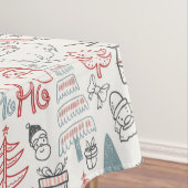 かわいいサお洒落ンタクリスマスの木型ピンク テーブルクロス (インサイチュ)