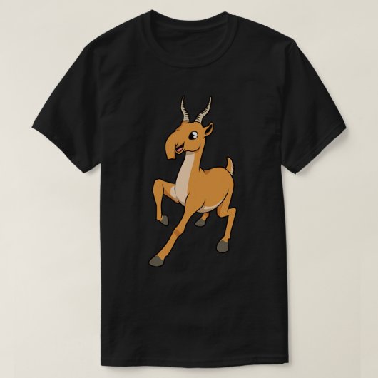 かわいいサイガアンテロープ Tシャツ (デザイン正面)
