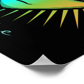 かわいいサイケデリックエイリアンヘッドサンダー_コーブ ポスター (角)