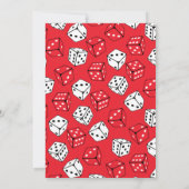 かわいいサイコロゲーム子供の誕生日パーティー 招待状 (裏面)