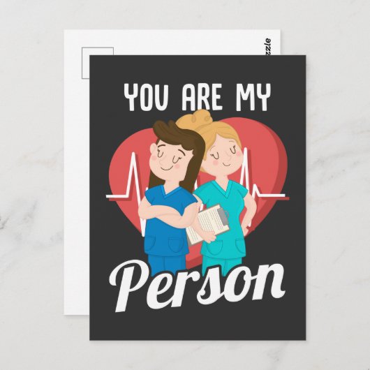 かわいいサイコ皮肉ガールフェミニスト ポストカード (正面/裏面)