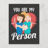 かわいいサイコ皮肉ガールフェミニスト ポストカード (正面)