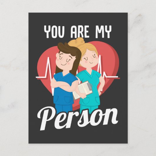 かわいいサイコ皮肉ガールフェミニスト ポストカード (正面)